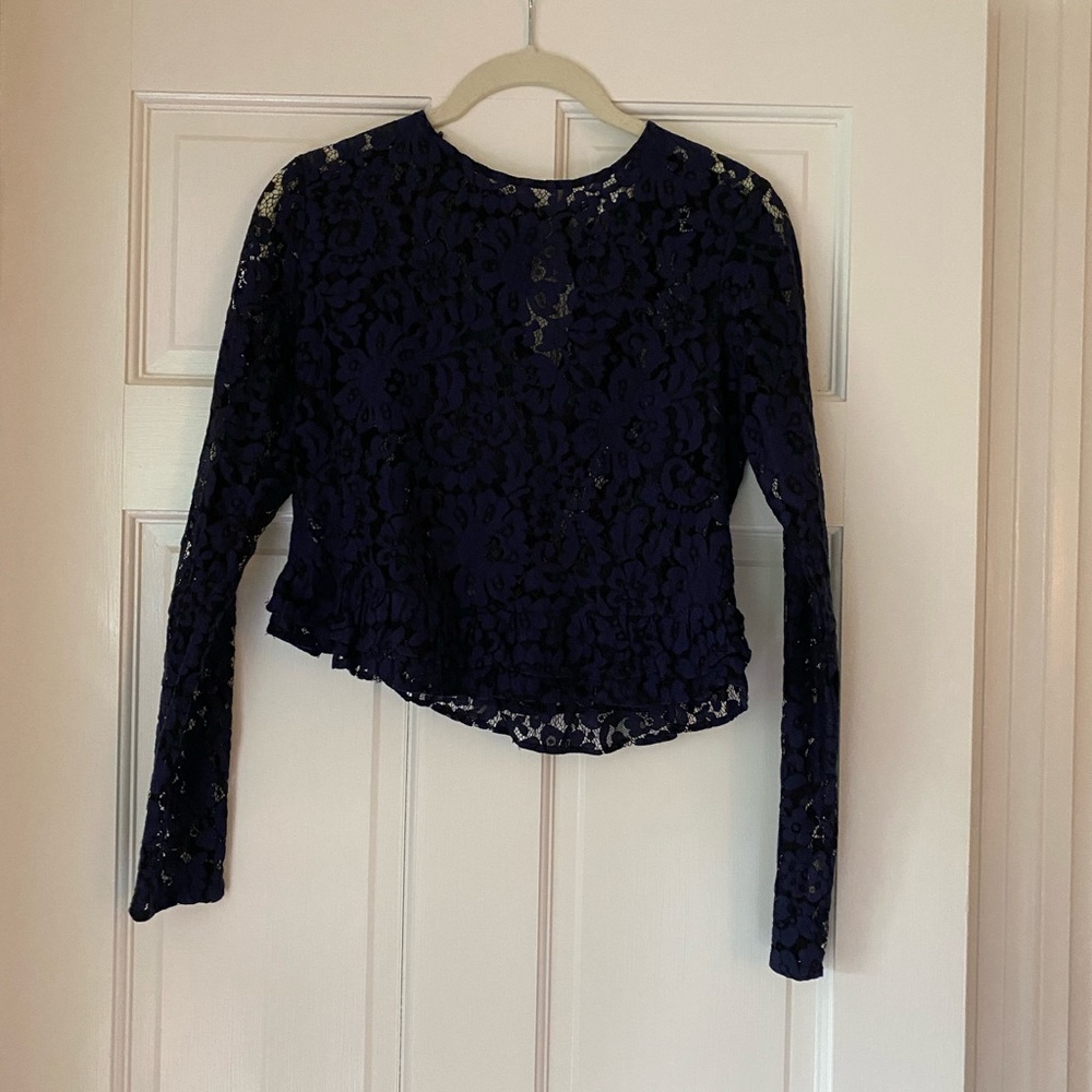 Zara lace crop top size xs